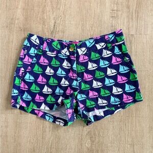 Macbeth Collection Sailboat Print Shorts | Size S